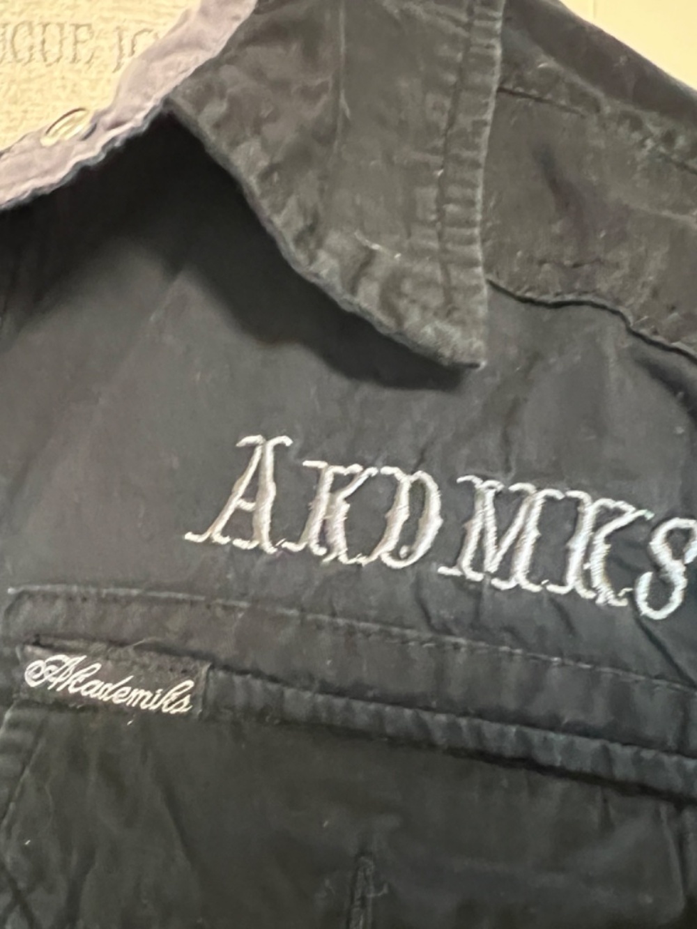 AKADEMIKS BOYS SIZE Large Black LS BUTTON FRONT SHIRT 100% Cotton Size XL - Picture 8 of 14